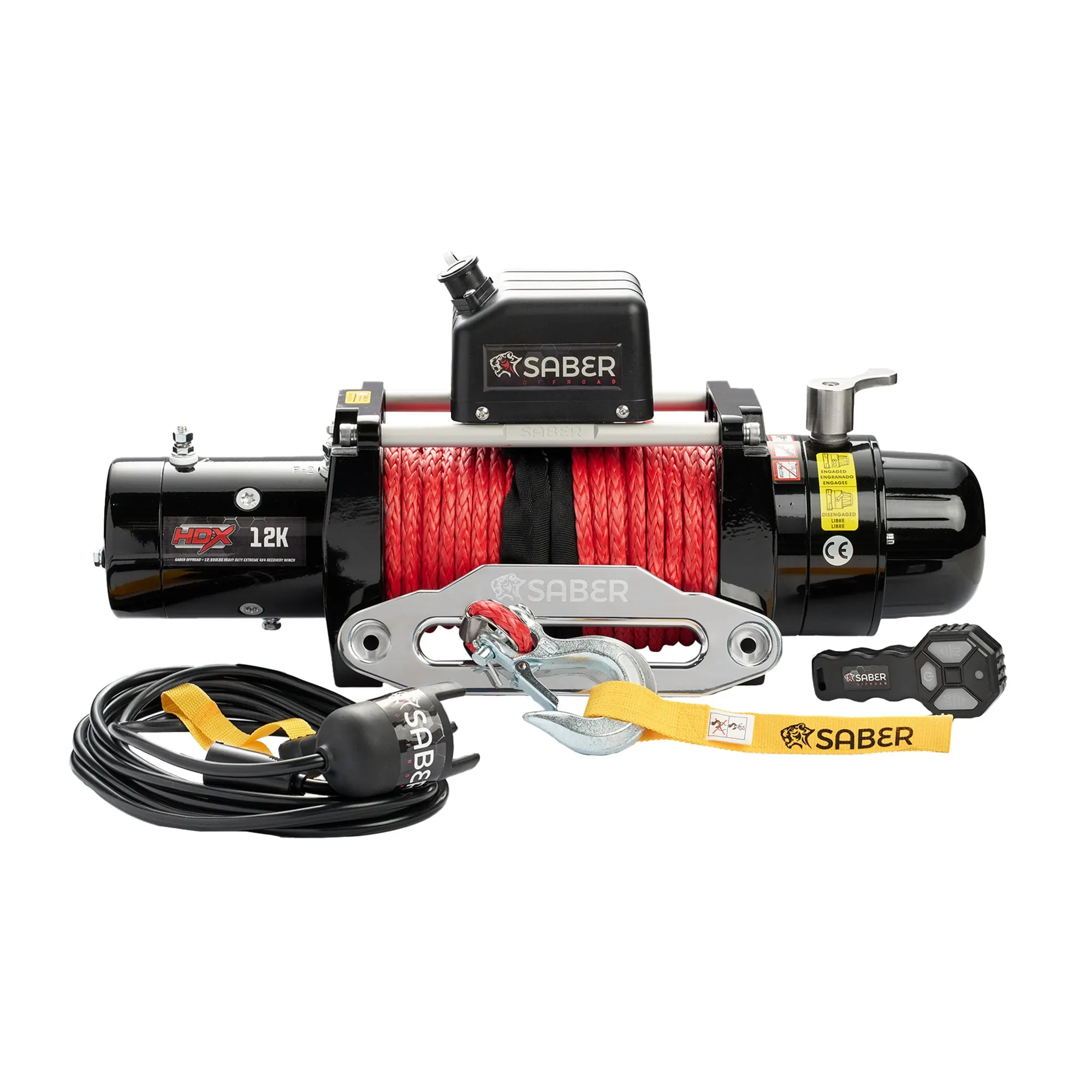 Saber HDX Winch 12000lbs SBR12HDXW1