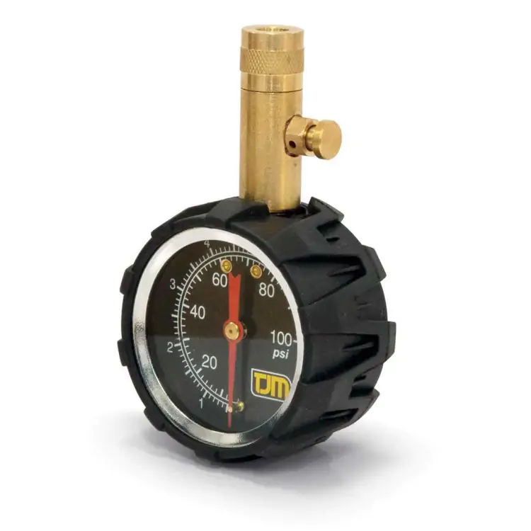 TJM Analogue Tyre Pressure Gauge