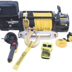 TJM Torq Winch 9500lb Inc Yellow Synthetic Rope