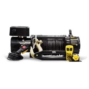 TJM Torq Winch 9500lb Inc Black Synthetic Rope