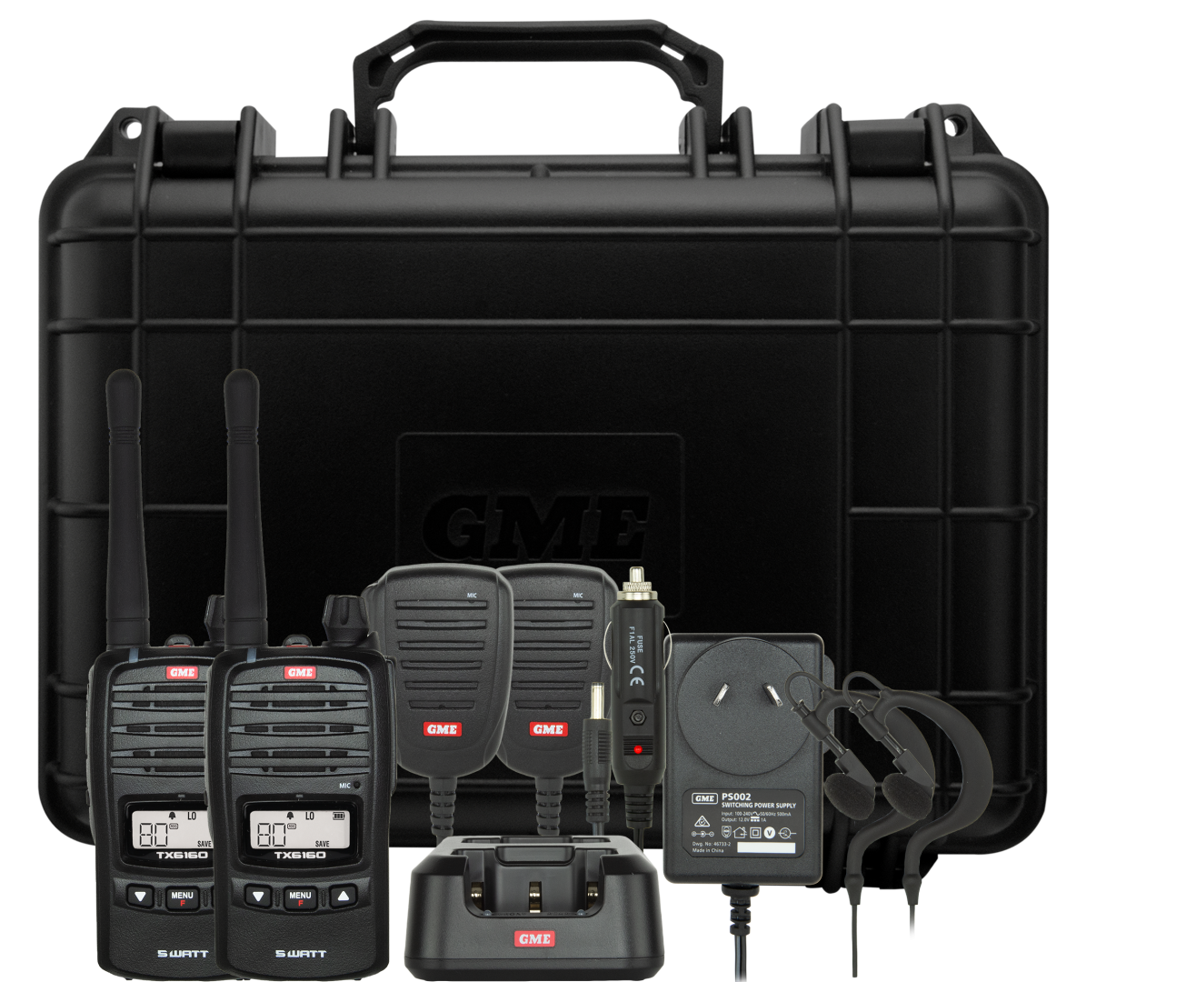 5/1 Watt UHF CB Handheld Radio – Twin Pack – TX6160TP