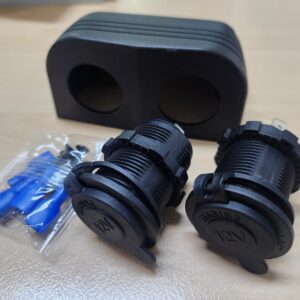Twin 12v Socket Surface Mount