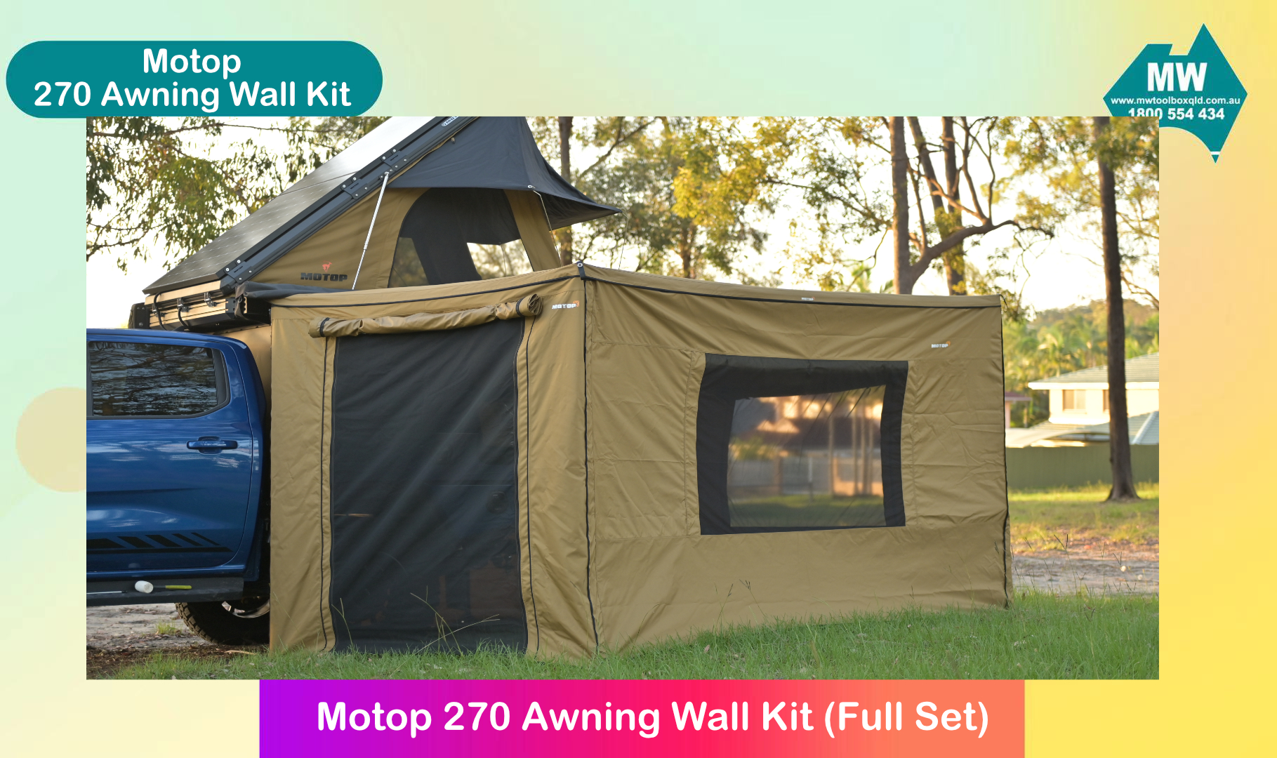 Motop Awning Wall Kit 270 Freestanding Awning Mk II Passenger Side