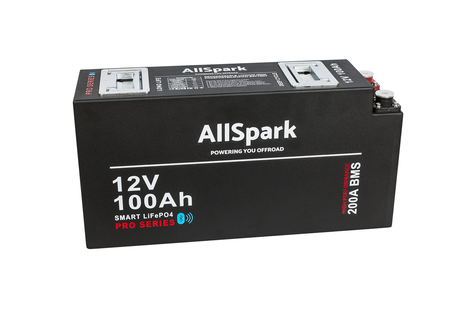 100Ah Slimline Lithium Battery with Bluetooth 12V AllSpark AS-12100SLIMBT