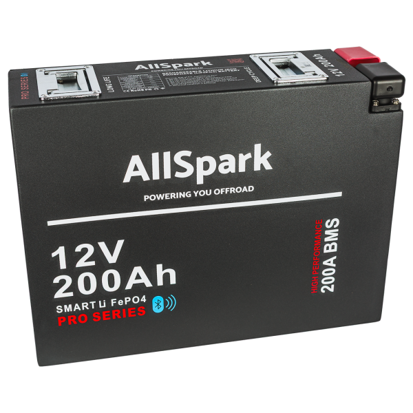 AllSpark 200Ah Slimline Lithium battery with Bluetooth 12V AS-12200SLIMBT