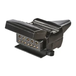 Narva 12 Pin Flat Trailer Socket with Reed Switch for use with Normally Closed Circuits – 82073BL