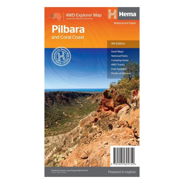 Hema Maps - Pilbara & Coral Coast Map - 9781925625752