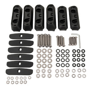 Rhino Rack RCP Base Kit (x6) Part No: RCP03-BK – Toyota Landcruiser Prado 120 Series
