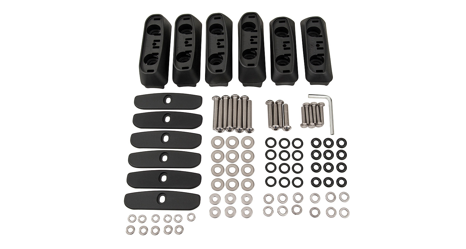 Rhino Rack RCP Base Kit (x6) Part No: RCP03-BK – Toyota Landcruiser Prado 120 Series
