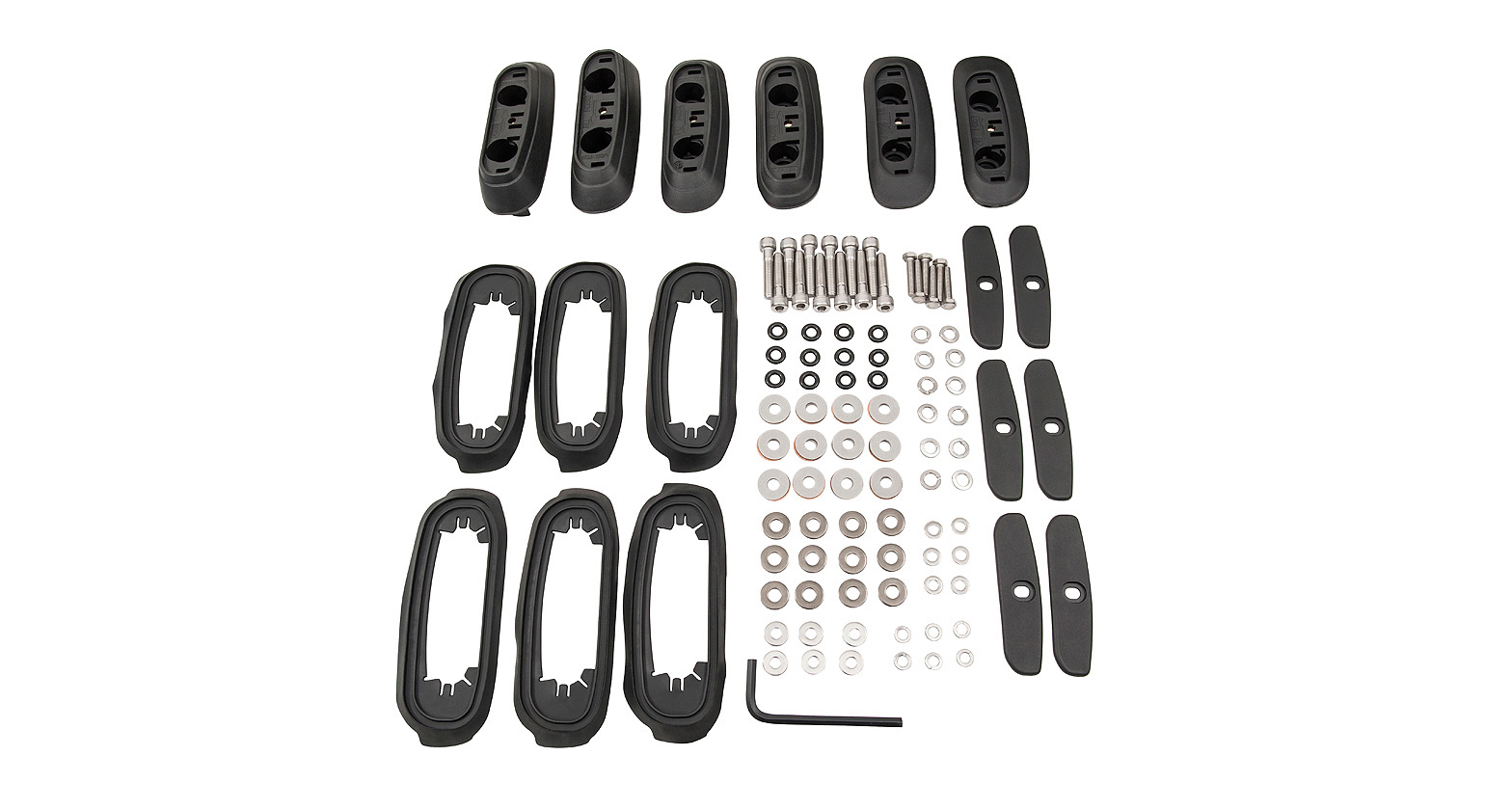 Rhino Rack RCP Base Kit (x6) Part No: RCP17-BK – Landcruiser & Lexus