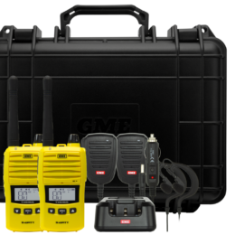 GME TX6165 5 Watt UHF CB Handheld – Yellow – Twin Pack