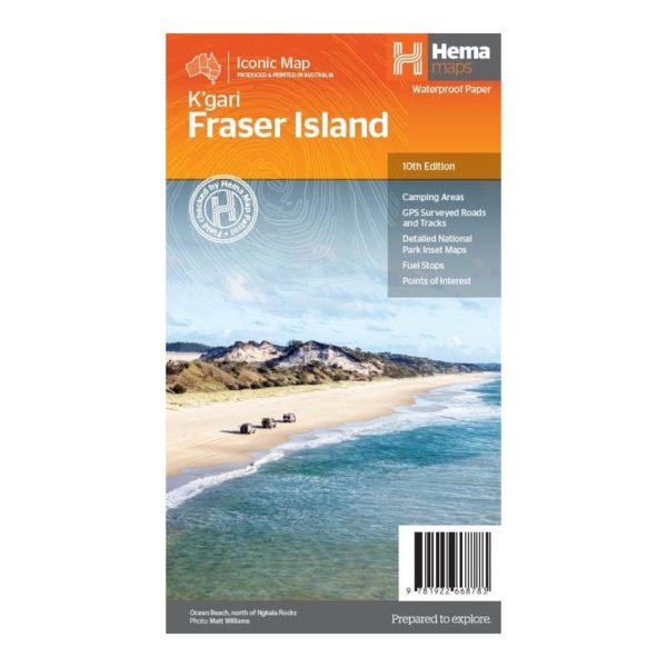 Hema Maps - Fraser Island (K’gari) Map – 10th Edition