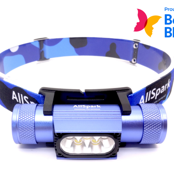 AllSpark 2000 Lumen Head Torch – Blue Camo