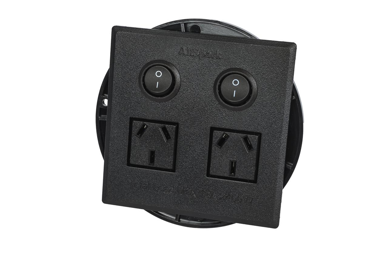 AllSpark Dual Outlet Flush Mount Power Board
