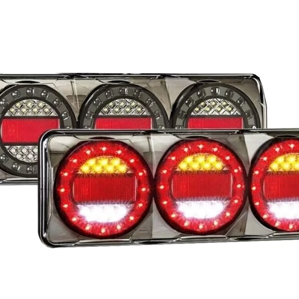 Chivalry Pair 90 LED Tail Lights 3 LED Combination Stop Tail Indicator Reverse Truck UTE