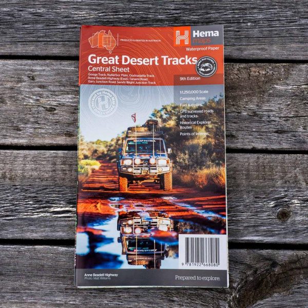 Hema Maps - Great Desert Tracks Central Sheet – 9th Edition