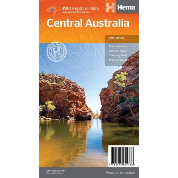 Hema Maps - Central Australia Map – 11th Edition