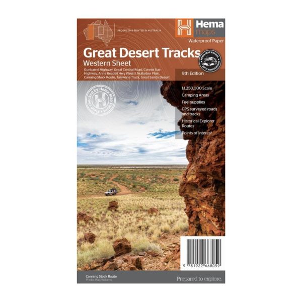 Hema Maps - Great Desert Tracks – Western Sheet, 9th Edition